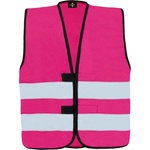 Korntex KW HI-VIS AARHUS02 / Детска светлоотразителна функционална жилетка - магента S (76KW02e1201)