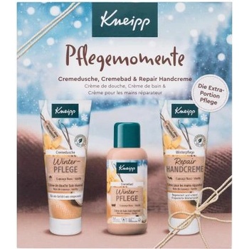 Kneipp Winter Feeling Capuacu Nut & Vanilla подаръчен комплект: пяна за вана Winter Feeling 100 ml + крем за ръце Winter Feeling 75 ml + душ гел Winter Feeling 75 ml за жени