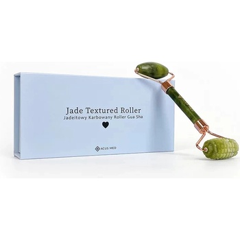 Acus Med Gua Sha Jade Roller na obličej - žebrovaný