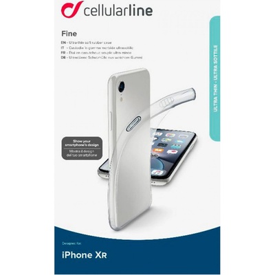 Cellularline Силиконов гръб CellularLine за iPhone XR - Прозрачен (8018080334122)