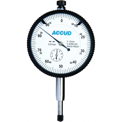 ACCUD 226-010-11 číselníkový úchylkoměr nárazuvzdorný 0-10/0,01 mm