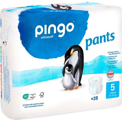 Pingo Пелени гащи Pingo Ultrasoft - Junior, размер 5, 15-25 kg, 28 броя (0314-01)