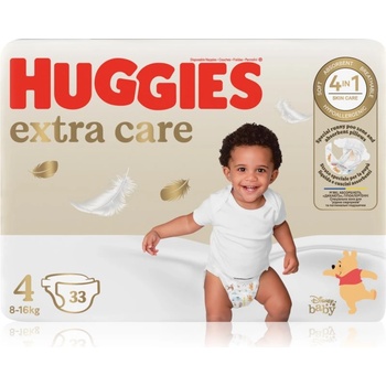 Image 1 of Huggies Extra Care Size 4 еднократни пелени 8-16 kg 33 бр