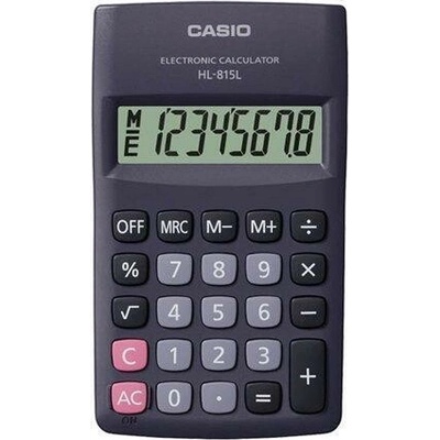 CASIO HL 815L BK čierna / vrecková kalkulačka / osemmiestna (HL 815L BK)