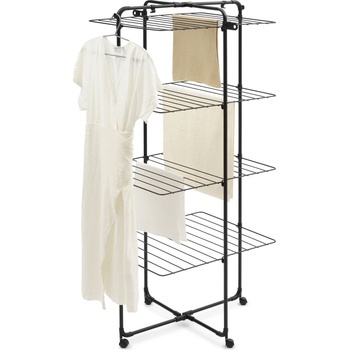Brabantia Hangon Tower сушилник за дрехи, черен, четири нива (319303)