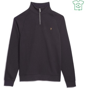 Farah Пуловер Farah Jim Zip Jumper - Black 010