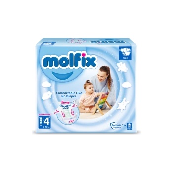 Molfix Бебешки пелени Molfix 4+ - 52 броя