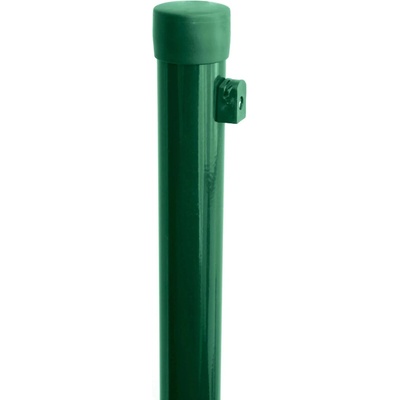 PILECKÝ Plotový stĺpik IDEAL Zn+PVC zelený, vr. príchytky, pr. 38 x 2000 mm