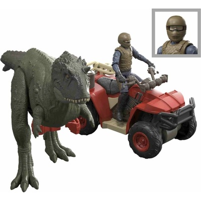 Mattel Jurský Svět Survival Ekrixinatorsaurus Akční figurka a vozidlo čtyřkolka JKG91