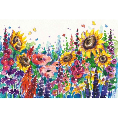DIMEX ART Флизелинов фототапет картина - летни цветя 375 x 250 см