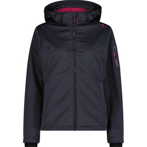 CMP Дамско софтшел яке CMP Women's Jacket Zip Hood 39A5006M Softshell jacket - Titanio Melange / Amaranto - размер 36 (EU) (103-3053-0412)
