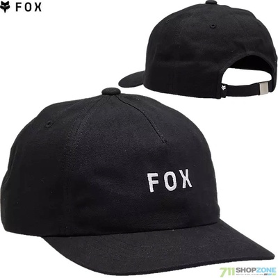 Fox Wordmark Hat Black