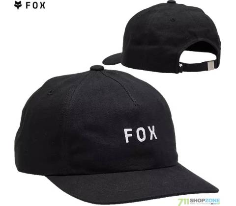 Fox Wordmark Adjustable Black