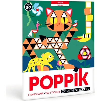 Poppik Плакат-мозайка със стикери poppik - Джунгла (mat001)