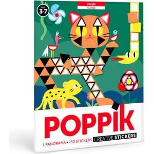 POPPIK Плакат-мозайка със стикери poppik - Джунгла (mat001)