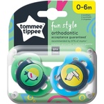 Tommee Tippee Залъгалки Tоmmee Tippee - Fun Style, 0-6 м, птица/куче, 2 броя (TT.0083.004) - baby