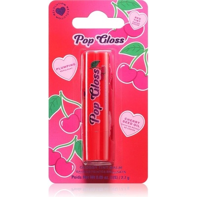 I Heart Revolution Pop Gloss tónujúci balzam na pery Cherry Red 2,7 g