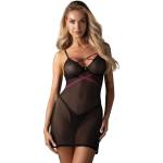 Obsessive Нощница Koszula-Novenes-stringi-CzarnyV-63400-Czarny - Бял, размер XL/XXL