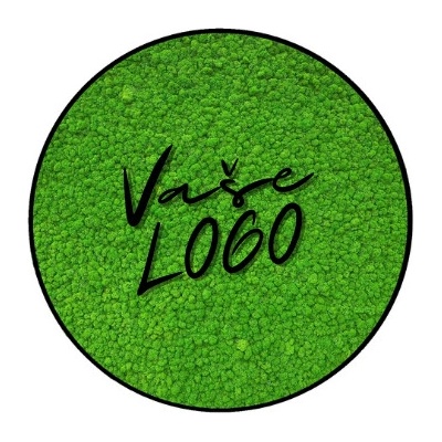 Machový obraz - firemné logo kruh