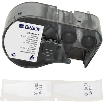Brady M4-214-483 / 170965, 25.40 mm, Polyester, черно копиране / бял фон (170965)