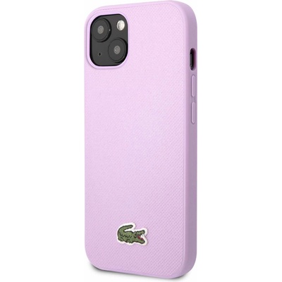 Lacoste Iconic Petit Pique Logo Case - дизайнерски кожен кейс за iPhone 14 Plus (лилав)