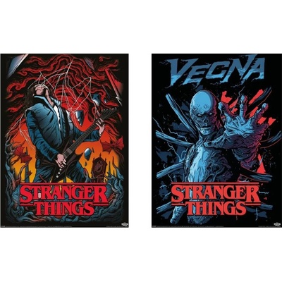 Pyramid International Sada plakátů Stranger Things - Eddie & Vecna (2 ks)