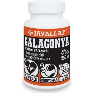 JAVALLAT Сърдечно-съдова система - Глог (лист и цвят), 550 mg x 60 капсули (812443 JAV)