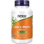 NOW Lion's Mane 500 mg | Made with Organic Lion's Mane Mushrooms [60 капсули]