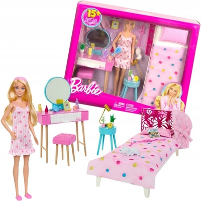 Barbie ložnice s panenkou – Zboží Dáma