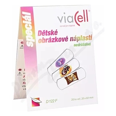 Viacell D122F Dětské obrázkové náplasti 20 ks