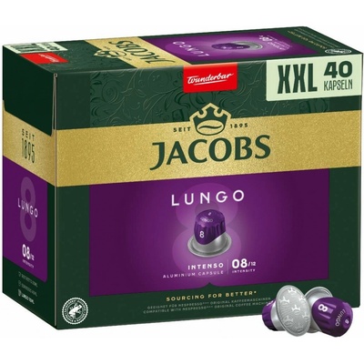 Jacobs Lungo Intenso inenzita 8 kapsle pro Nespresso 40 ks – Zboží Dáma