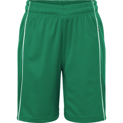 Daiber dětské týmové kraťasy Basic JN 387K zelená-bílá