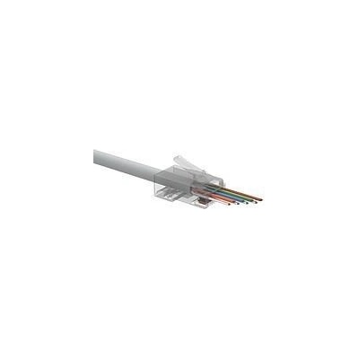 SOLARIX Univerzální EASY konektor RJ45 CAT6 UTP 8p8c na drát i licnu, 100ks SXRJ45-6-UTP-EASY 11239002