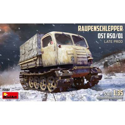 MiniArt Raupenschlepper Ost RSO/01 w/ Wooden Shelter 1:35