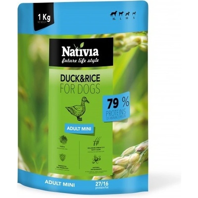 Nativia Dog Adult Mini Duck&Rice 1 kg