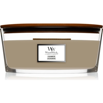WoodWick Cashmere ароматна свещ с дървен фитил (hearthwick) 453, 6 гр