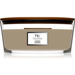 WoodWick Cashmere ароматна свещ с дървен фитил (hearthwick) 453.6 гр
