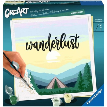 Ravensburger Комплект за рисуване по номера Ravensburger CreArt - Страст към скитане (23625)