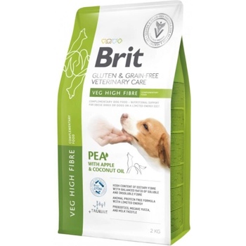 Brit Veterinary Diets Dog Veg High Fibre - Вегетарианска храна с Грах и Ябълка