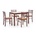 Halmar Комплект маса NEW STARTER 2 + 4 стола (halmar/NEW STARTER 2/table-chairs)