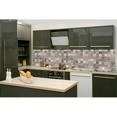 DIMEX ART Фототапет за кухня - винтидж бежови плочки 260 x 60 см