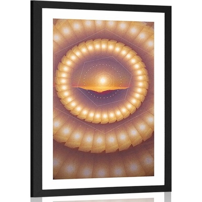 Plakát s paspartou harmonie tvarů - 40x60 no frame
