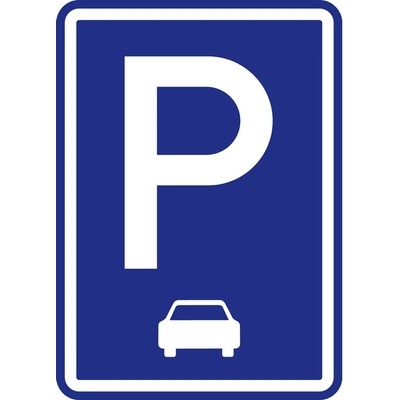 Dopravní značka – Parkoviště podélné stání