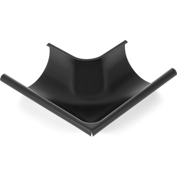 Evromat Roh vonkajší pre odkvapový žľab 250 mm pozink lak RAL 9005 čierny