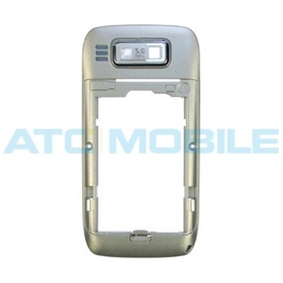 Střední kryt Nokia E-72, barva hnědá (Topaz Brown), včetně dvířek paměťové karty, reproduktorů HF, o – Zboží Živě