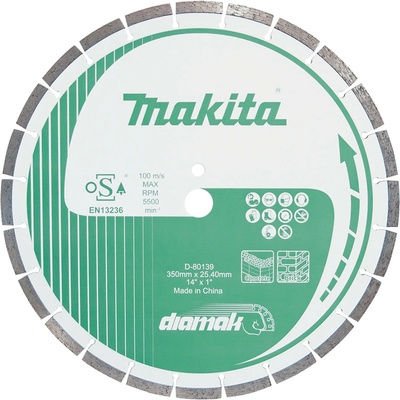 Kotouč řezný diamantový segmentový Diamak 350x25,4mm Makita D-80139