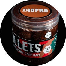 G.B.U. Dipované boilies BULLETS BIOPRO 200g 20mm