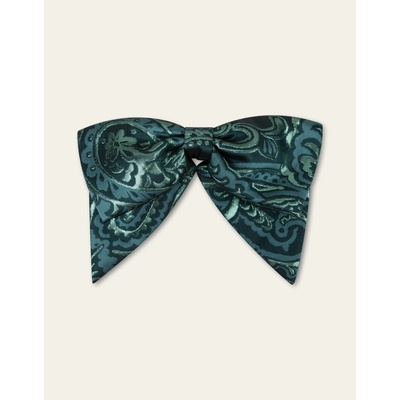 OILILY Brož Bow Deep Teal petrolejová