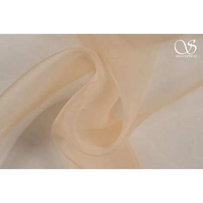 Hedvábná organza, broskvová
