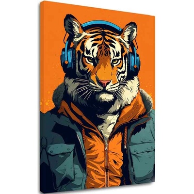 Obraz Tiger Vibes | Talianske plátno - 100x150 cm